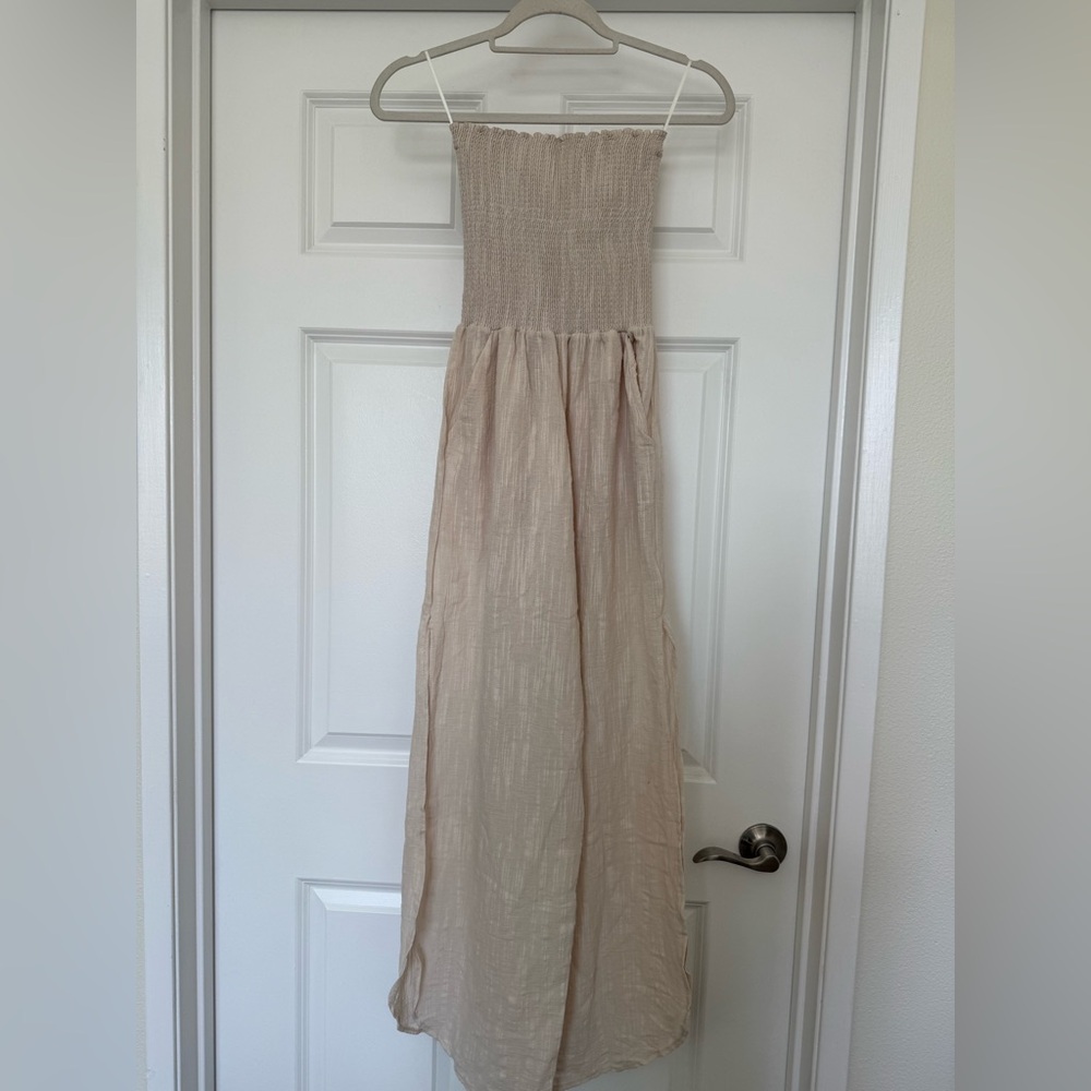 Peixoto Beige Jumpsuit